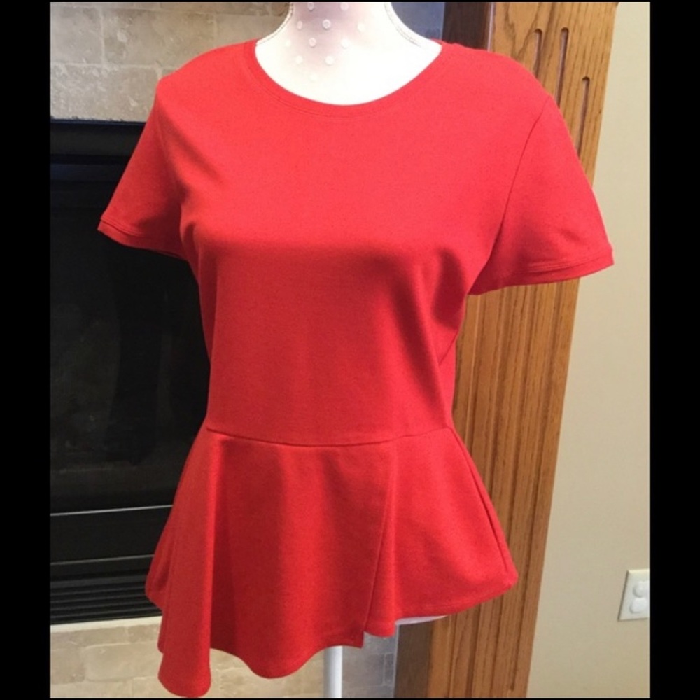 BCBG Harper Peplum Top-NWT
